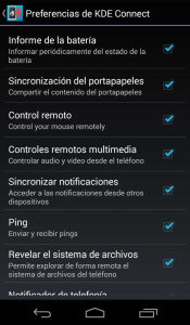 Preferencias de la app Android